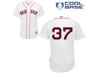 White Bill Lee Men #37 Majestic MLB Boston Red Sox Cool Base Home Jersey