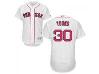 White Chris Young Men #30 Majestic MLB Boston Red Sox Flexbase Collection Jersey