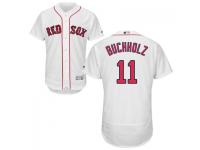 White Clay Buchholz Men #11 Majestic MLB Boston Red Sox Flexbase Collection Jersey