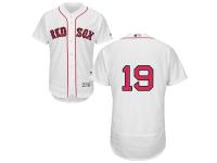 White Fred Lynn Men #19 Majestic MLB Boston Red Sox Flexbase Collection Jersey