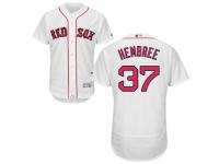 White Heath Hembree Men #37 Majestic MLB Boston Red Sox Flexbase Collection Jersey