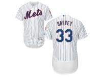 White Matt Harvey Men #33 Majestic MLB New York Mets Flexbase Collection Jersey