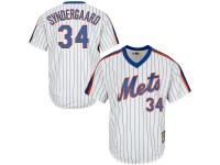 White Noah Syndergaard Men #34 Majestic MLB New York Mets Cooperstown Collection Jersey