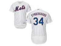 White Noah Syndergaard Men #34 Majestic MLB New York Mets Flexbase Collection Jersey