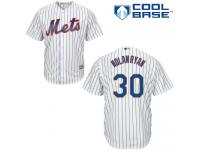 White  Nolan Ryan Men's Jersey #30 Cool Base MLB New York Mets Majestic Home