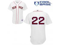 White Rick Porcello Men #22 Majestic MLB Boston Red Sox Cool Base Home Jersey