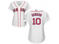 White Ryan Hanigan Women #10 Majestic MLB Boston Red Sox 2016 New Cool Base Jersey