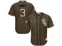 White Sox #3 Harold Baines Green Salute to Service Stitched Baseball Jersey