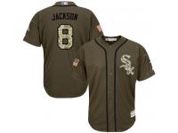 White Sox #8 Bo Jackson Green Salute to Service Stitched Baseball Jersey