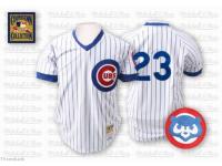 White Throwback Ryne Sandberg Men #23 Mitchell And Ness MLB Chicago Cubs Jersey