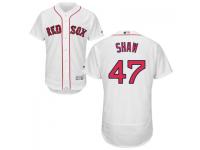 White Travis Shaw Men #47 Majestic MLB Boston Red Sox Flexbase Collection Jersey