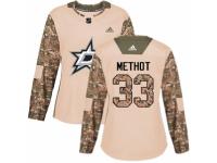 Women Adidas Dallas Stars #33 Marc Methot Camo Veterans Day Practice NHL Jersey