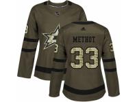 Women Adidas Dallas Stars #33 Marc Methot Green Salute to Service NHL Jersey