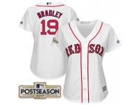 Women Jackie Bradley Jr. #19 Boston Red Sox 2017 Postseason White Cool Base Jersey