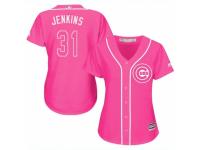 Women Majestic Chicago Cubs #31 Fergie Jenkins Pink Fashion MLB Jersey