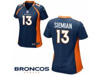 Women Nike Denver Broncos #13 Trevor Siemian Game Navy Blue Alternate NFL Jersey