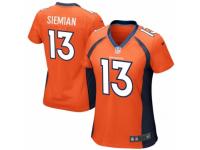 Women Nike Denver Broncos #13 Trevor Siemian Game Orange Team Color NFL Jersey