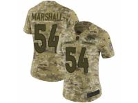 Women Nike Denver Broncos #54 Brandon Marshall Limited Camo 2018 Salute to Service NFL Jersey