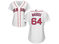 Women's Boston Red Sox #64 Austin Maddox Majestic White Home Cool Base Jersey