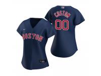 Women's Boston Red Sox Custom Nike Navy 2020 Alternate Jersey