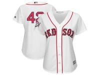 Women's Boston Red Sox Majestic White 2018 Jackie Robinson Day Official Cool Base Jersey