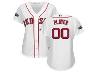 Women's Boston Red Sox Majestic White 2018 Postseason Home Cool Base Custom Jersey