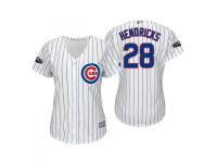 Women's Cubs 2018 Postseason Home White Kyle Hendricks Cool Base Jersey