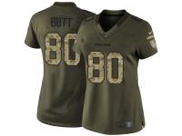Women's Limited Jake Butt #80 Nike Green Jersey - NFL Denver Broncos Salute to Service