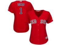 Women's Majestic Boston Red Sox #1 Bobby Doerr Authentic Red Alternate Home MLB Jersey