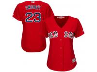Women's Majestic Boston Red Sox #23 Blake Swihart Authentic Red Alternate Home MLB Jersey