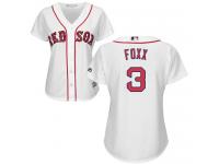 Women's Majestic Boston Red Sox #3 Jimmie Foxx Authentic White Home MLB Jersey