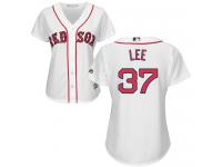 Women's Majestic Boston Red Sox #37 Bill Lee Authentic White Home MLB Jersey