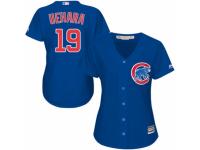 Women's Majestic Chicago Cubs #19 Koji Uehara Cool Base Royal Blue Alternate MLB Jersey