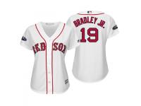 Women's Red Sox 2018 Postseason Home White Jackie Bradley Jr. Cool Base Jersey