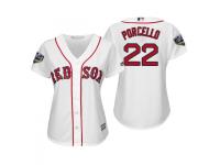 Women's Red Sox 2018 World Series Majestic White Rick Porcello Cool Base Jersey