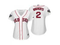 Women's Red Sox 2018 World Series Majestic White Xander Bogaerts Cool Base Jersey