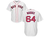 Youth Boston Red Sox #64 Austin Maddox Majestic White Cool Base Jersey