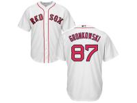 Youth Boston Red Sox #87 Rob Gronkowski Majestic White Cool Base Jersey