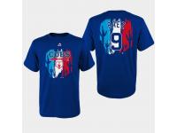 Youth Chicago Cubs 2019 Spring Training #9 Royal Javier Baez Majestic T-Shirt