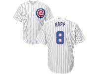 Youth Chicago Cubs #8 Ian Happ Majestic White Home Cool Base Jersey