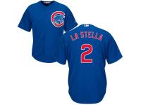Youth Chicago Cubs Majestic Royal Cool Base #2 Tommy La Stella Jersey