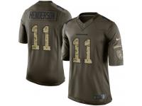 Youth Limited Carlos Henderson #11 Nike Green Jersey - NFL Denver Broncos Salute to Service