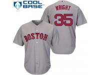 Youth Majestic Boston Red Sox #35 Steven Wright Authentic Grey Road Cool Base MLB Jersey