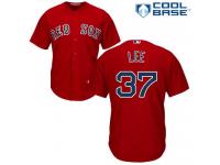 Youth Majestic Boston Red Sox #37 Bill Lee Authentic Red Alternate Home Cool Base MLB Jersey