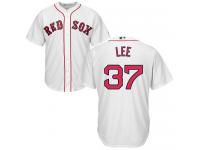 Youth Majestic Boston Red Sox #37 Bill Lee Authentic White Home Cool Base MLB Jersey