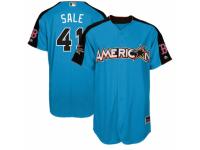 Youth Majestic Boston Red Sox #41 Chris Sale Blue American League 2017 MLB All-Star MLB Jersey
