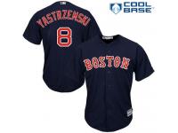 Youth Majestic Boston Red Sox #8 Carl Yastrzemski Authentic Navy Blue Alternate Road Cool Base MLB Jersey