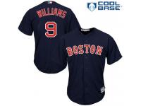 Youth Majestic Boston Red Sox #9 Ted Williams Authentic Navy Blue Alternate Road Cool Base MLB Jersey