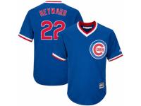 Youth Majestic Chicago Cubs #22 Jason Heyward Royal Blue Cooperstown Cool Base MLB Jersey