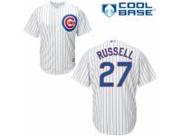 Youth Majestic Chicago Cubs #27 Addison Russell White Home Cool Base MLB Jersey
